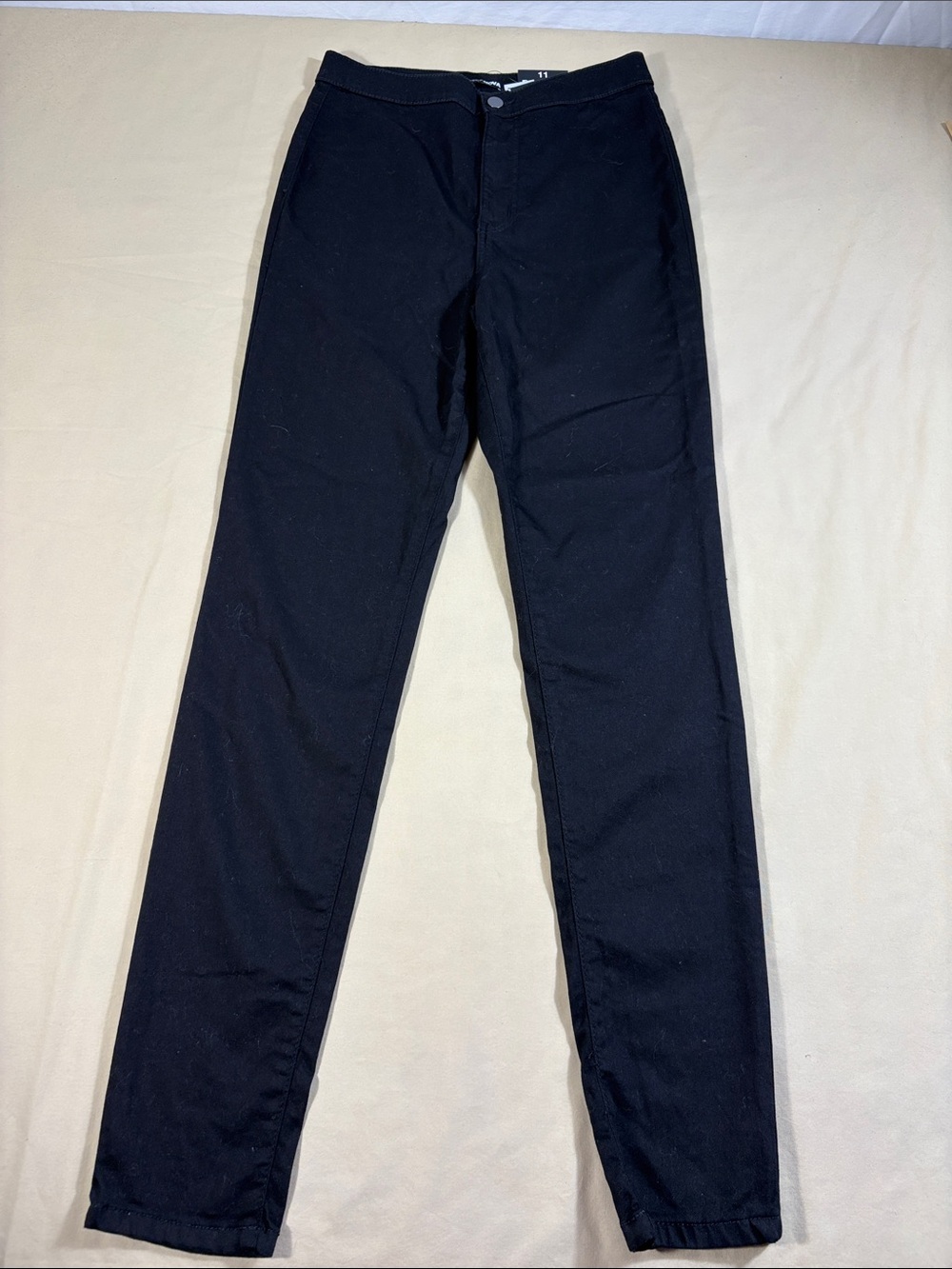 NWT Fashion Nova Super High Waist Denim Skinnies Black Skinny Jeans Size 11